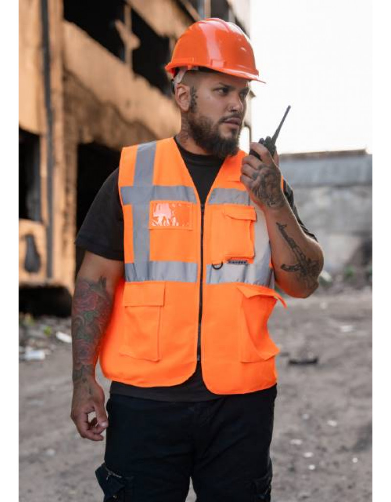 Vestă de lucru multifuncțională cu buzunare